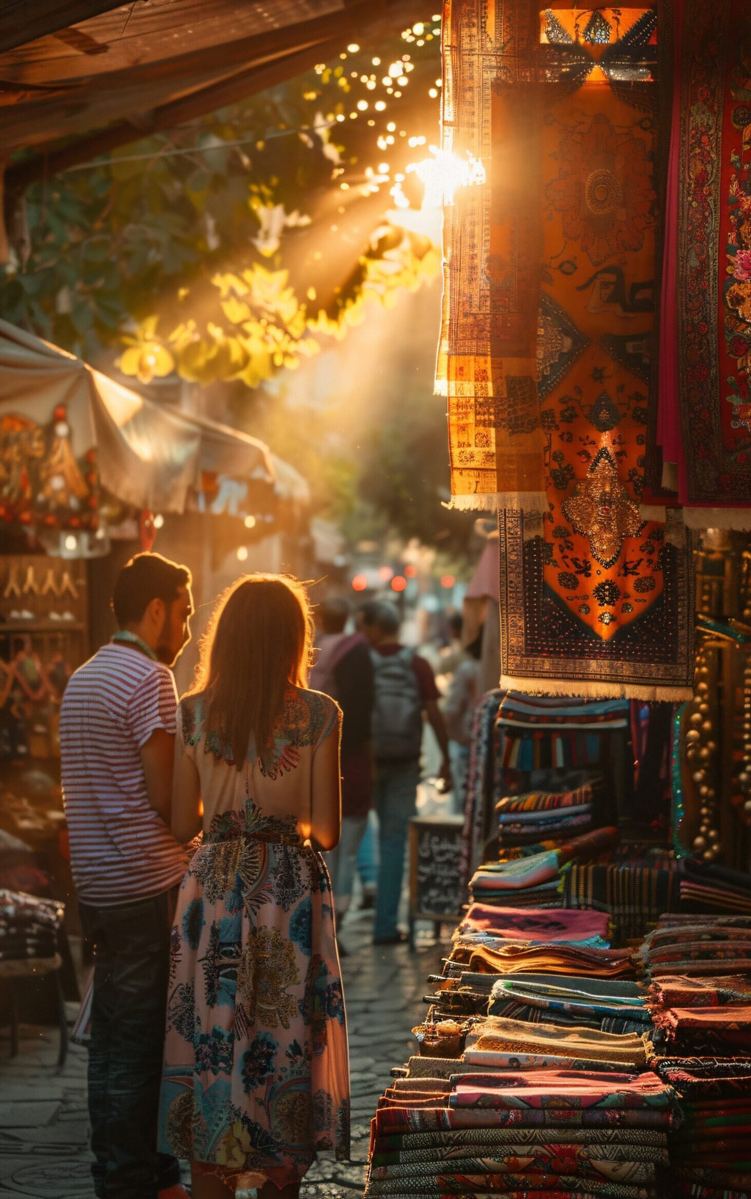 street-market-sunset